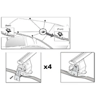 Dachträger Menabo Tema kompatibel mit für Lancia Lybra (Kombi 5 Türer) 1999-2005 Aluminium Dachträger Menabo Tema kompatibel mit für Lancia Lybra (Kombi 5 Türer) 1999-2005 Aluminium