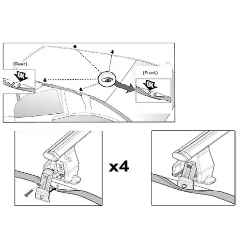 Dachträger Menabo Tema kompatibel mit für Lancia Lybra (Kombi 5 Türer) 1999-2005 Aluminium Dachträger Menabo Tema kompatibel mit für Lancia Lybra (Kombi 5 Türer) 1999-2005 Aluminium