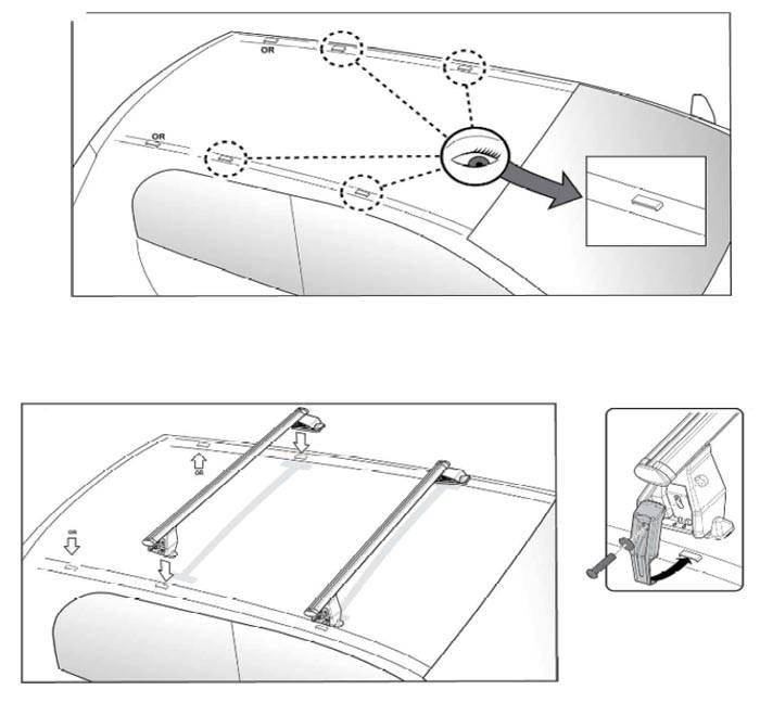 Dachträger Menabo Tema kompatibel mit für Citroen Berlingo (Hochdachkombi 5 Türer) 1996-2010