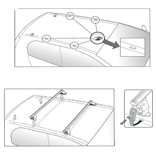 Dachträger Menabo Tema kompatibel mit für Citroen Berlingo (Hochdachkombi 5 Türer) 1996-2010 Dachträger Menabo Tema kompatibel mit für Citroen Berlingo (Hochdachkombi 5 Türer) 1996-2010