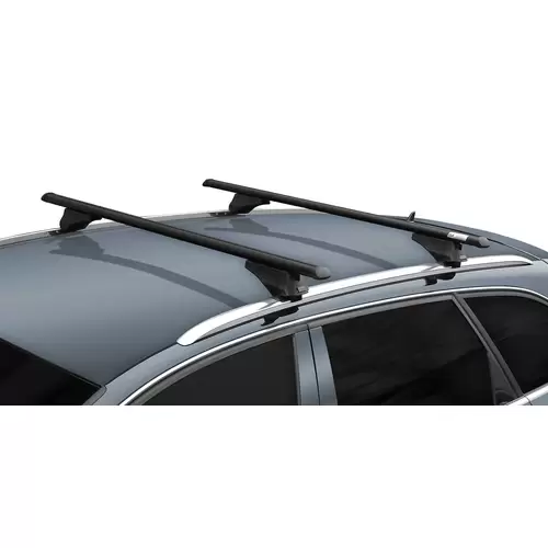 Alu Dachträger Tiger schwarz kompatibel mit für Hyundai ix35 ab 2010 aufliegende Dachreling Alu Dachträger Tiger schwarz kompatibel mit für Hyundai ix35 ab 2010 aufliegende Dachreling