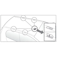Dachträger Menabo Tema kompatibel mit für Mercedes CLA (C117 Coupé 4 Türer) ab 2013 Dachträger Menabo Tema kompatibel mit für Mercedes CLA (C117 Coupé 4 Türer) ab 2013