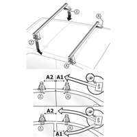 Dachträger Menabo Tema kompatibel mit für Fiat Marea 1996-2002 Aluminium Dachträger Menabo Tema kompatibel mit für Fiat Marea 1996-2002 Aluminium