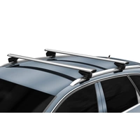 Alu Dachträger Relingträger kompatibel mit für Mitsubishi Outlander PHEV ab 2014 aufliegende Reling Alu Dachträger Relingträger kompatibel mit für Mitsubishi Outlander PHEV ab 2014 aufliegende Reling