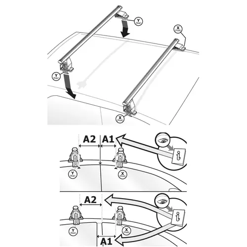 Dachträger Menabo Tema kompatibel mit für Peugeot 106 3Türer 1992-2004 Aluminium Dachträger Menabo Tema kompatibel mit für Peugeot 106 3Türer 1992-2004 Aluminium