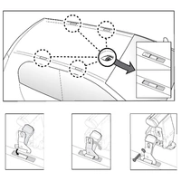 Dachträger Menabo Tema kompatibel mit für Opel Corsa D (Schrägheck 5 Türer) 2006-2014 Dachträger Menabo Tema kompatibel mit für Opel Corsa D (Schrägheck 5 Türer) 2006-2014