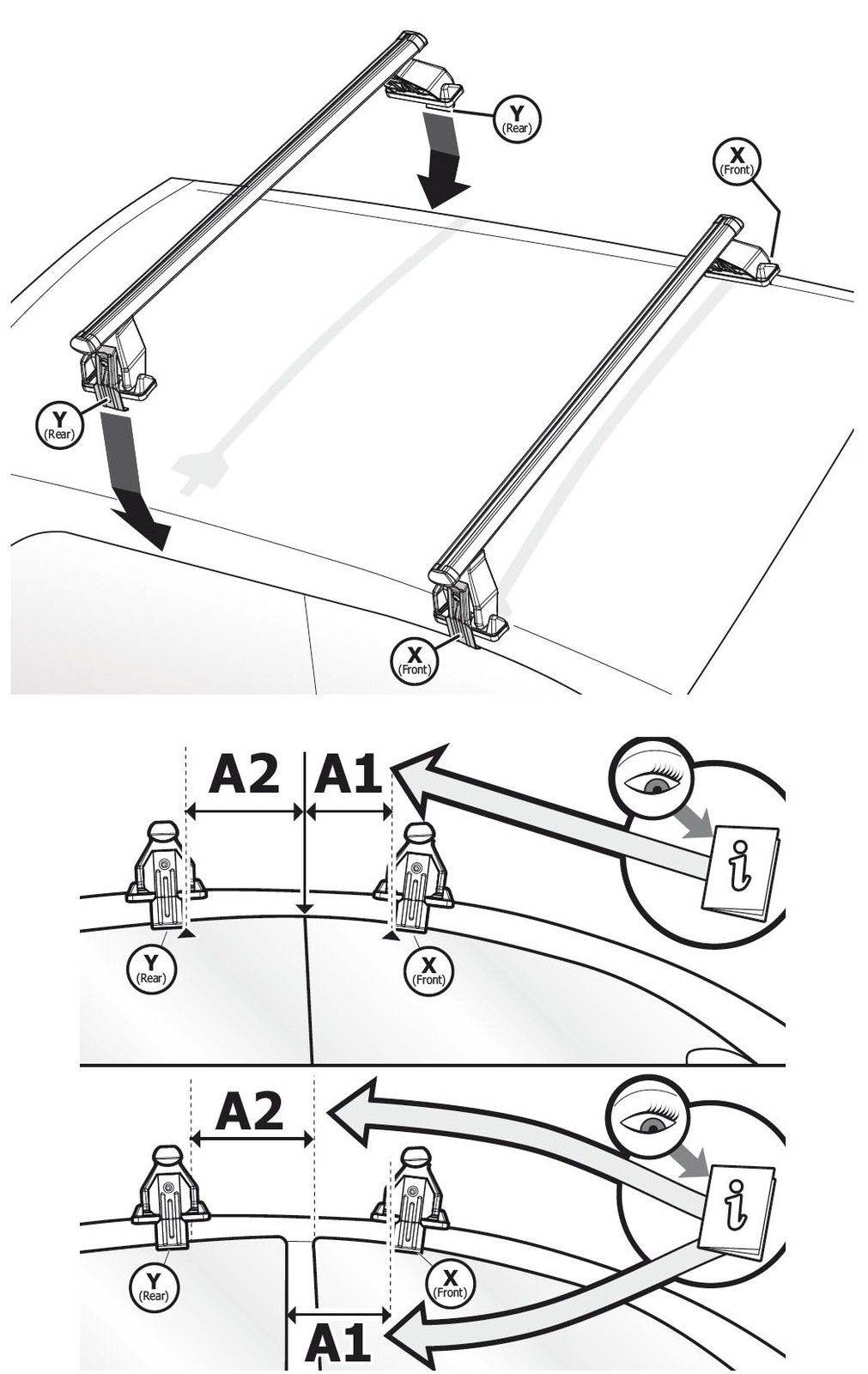 Dachbox VDP JUXT600 abschließbar 600 Ltr + Dachträger Menabo Tema kompatibel mit für Seat Leon 4Türer 2005-2013 Stahl