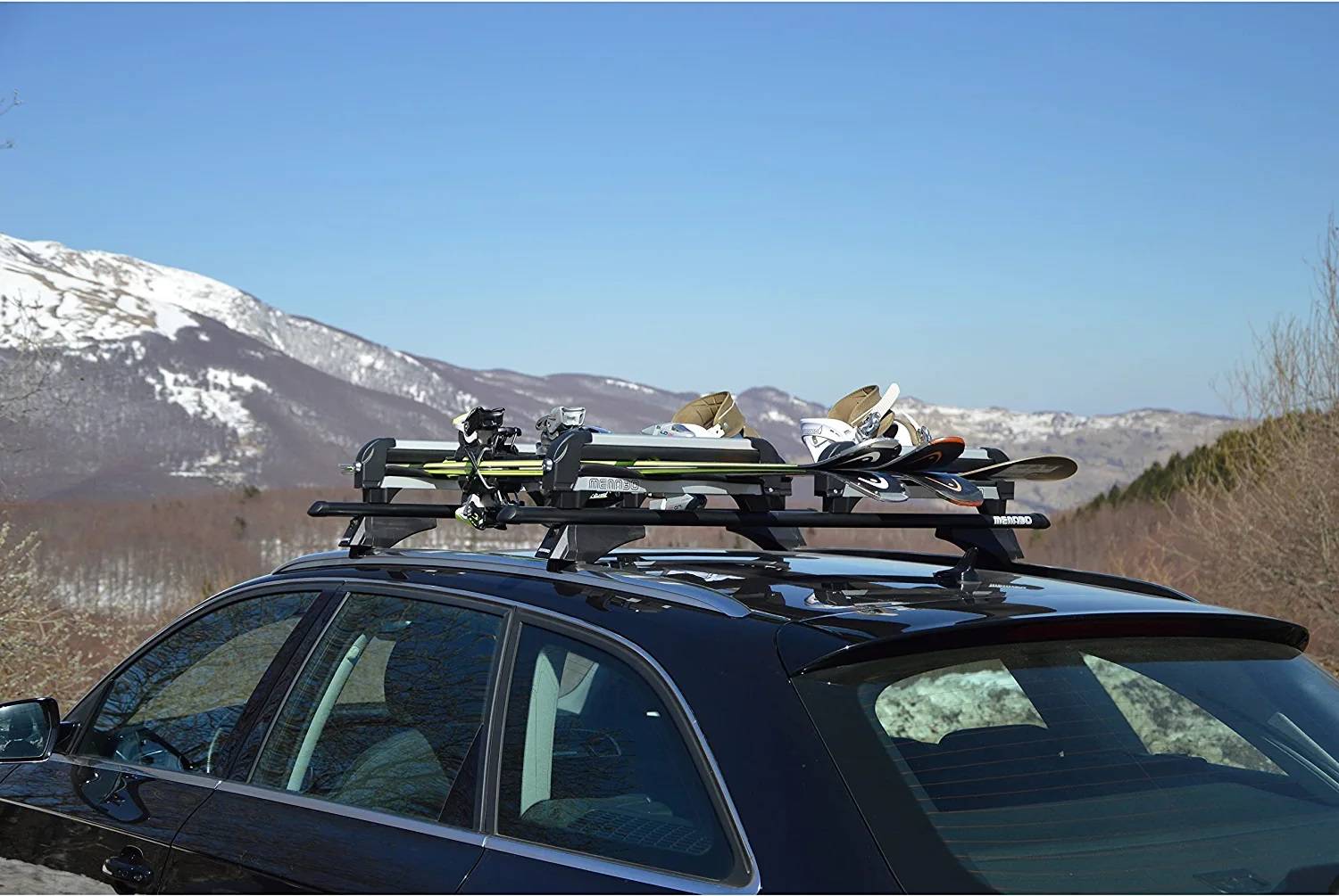 Skiträger Skihalter Iceberg Ski Snowboard Träger Aluminium (4 Paar Ski / 2 Snowboards)