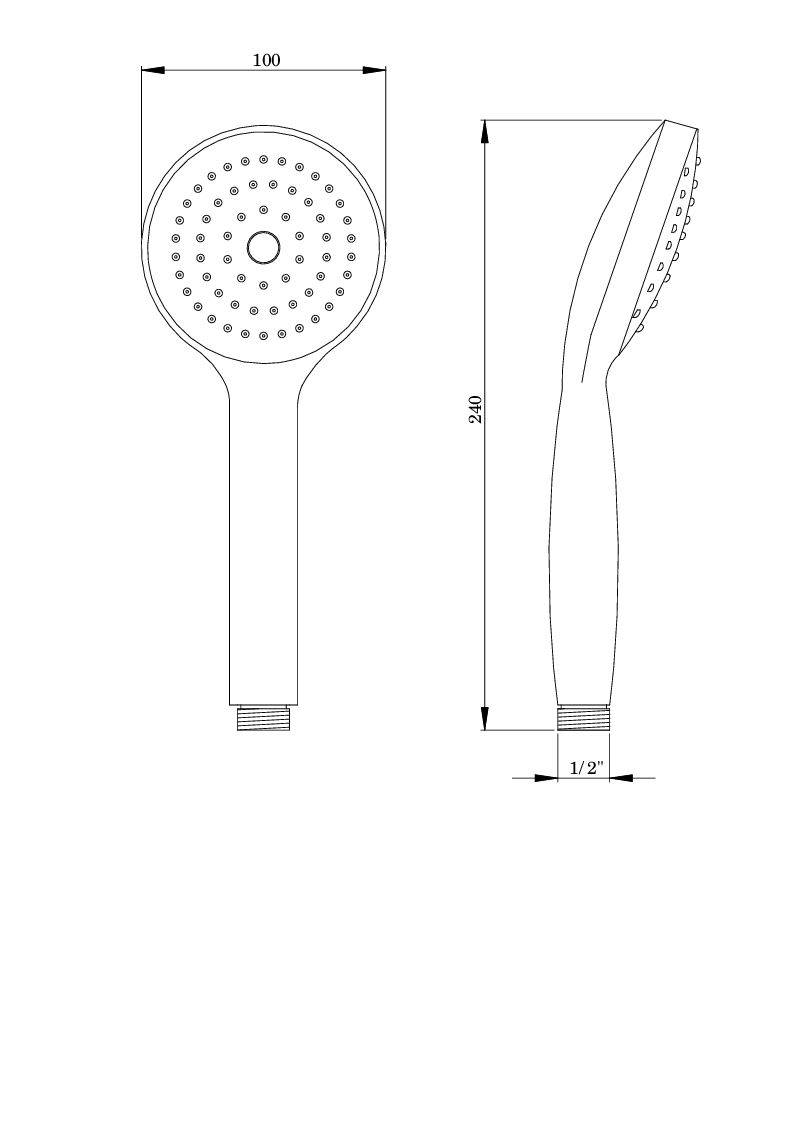 Riviera Handbrause 1 strahlig ASW