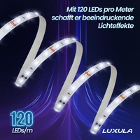 LUXULA LED-Strip, 5 m, neutralweiß, EEK: F, 24 V, 4500 K, 120-LED/m LUXULA LED-Strip, 5 m, neutralweiß, EEK: F, 24 V, 4500 K, 120-LED/m