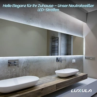 LUXULA LED-Strip, 5 m, neutralweiß, EEK: F, 24 V, 4500 K, 120-LED/m LUXULA LED-Strip, 5 m, neutralweiß, EEK: F, 24 V, 4500 K, 120-LED/m
