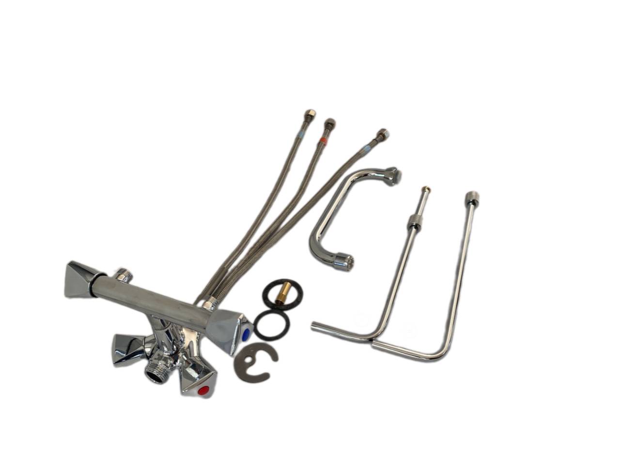 Wasserarmatur - Mischbatterie „BRUSE“ für 2 Becken Niederdruck