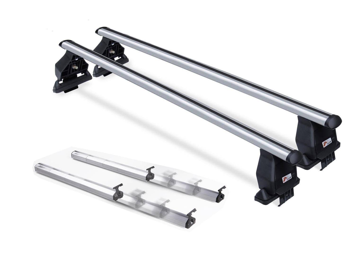 Dachträger VDP Tema Fix&Slide Duo kompatibel mit für Fiat Panda ohne Reling 2003-2011 Alu