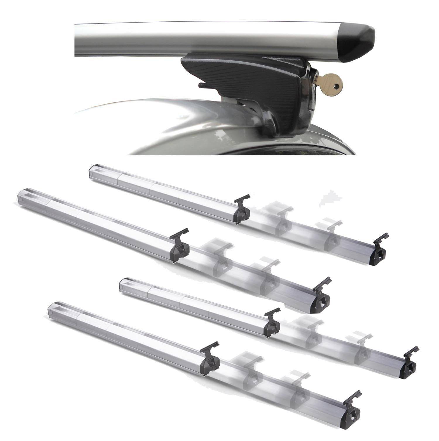 Dachträger VDP PickUp Fix&Slide Duo kompatibel mit für BMW 3er Touring Kombi ab 08 Alu