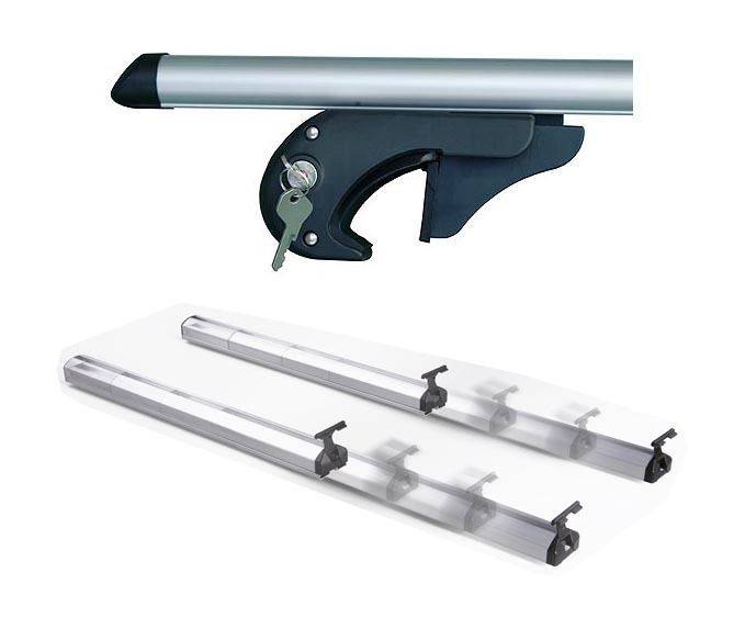 Dachträger Relingträger VDP Brio Fix&Slide kompatibel mit für VW Touran ab 2003 Alu