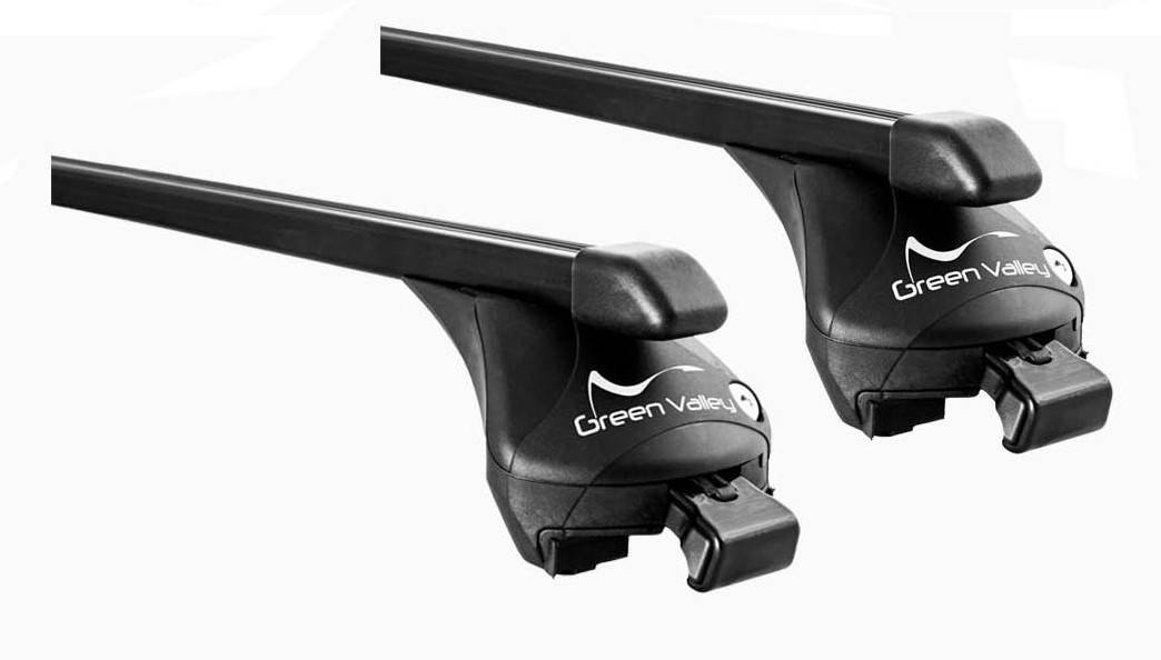 Skibox schwarz VDP JUFL 460 Liter + Relingträger Quick aufliegende Reling kompatibel mit für Opel Insignia SW ab 2009