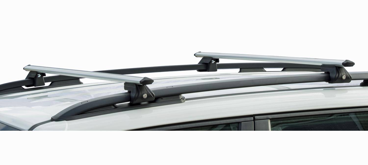 Dachbox VDPMAA460 460Ltr schwarz glänzend abschließbar + Dachträger CRV120 kompatibel mit Chevrolet Matiz (5 Türer) 1998-2005