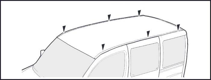 VDP XL Pro 200 Dachträger Lastenträger 200kg kompatibel mit für Citroen Berlingo ab 2008 3 Stangen