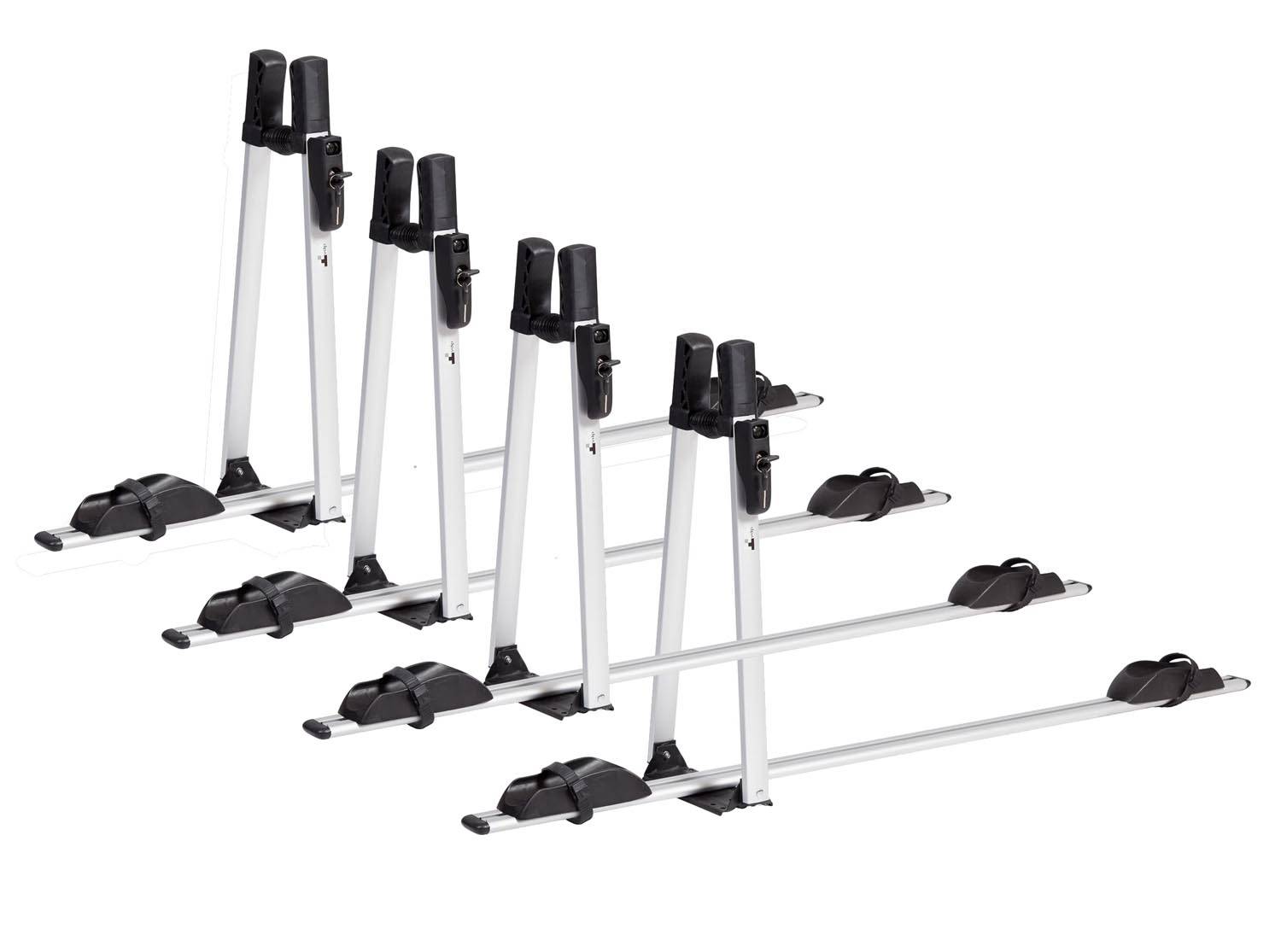 4x VDP Fahrradträger ALU Premium + Dachträger VDP EVO ALU kompatibel mit für Citroen Xsara 5 Türer 1997-2004