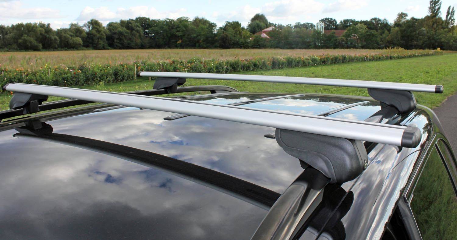Alu Relingträger VDP R008-120 kompatibel mit für Mazda 6 Kombi GH 08-13 bis abschliessbar