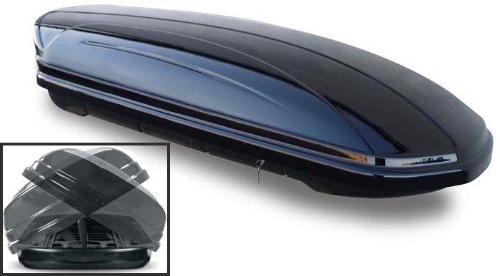 Skibox VDP-MAA580 DUO Relingträger Alu kompatibel mit für Peugeot 4007 GP ab 07 abschlieäbar