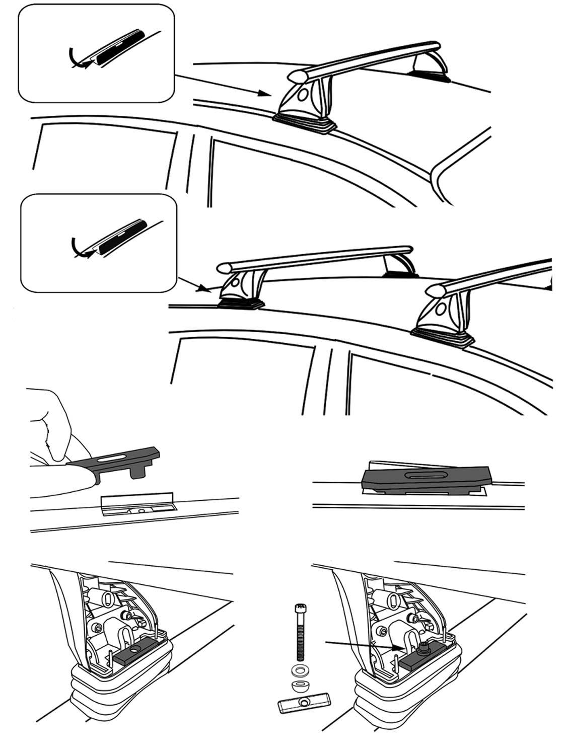 Dachträger VDP VDP Fix&Slide kompatibel mit für Mercedes CLS Shooting Brake (Kombi) ab 12/12