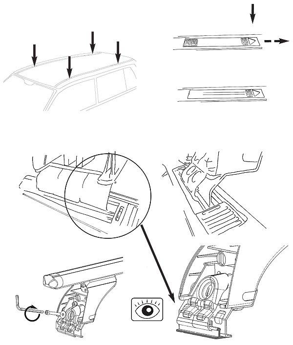 Dachträger VDP VDP Fix&Slide kompatibel mit für Renault Scenic I (fix point Kombi) 1997-2003