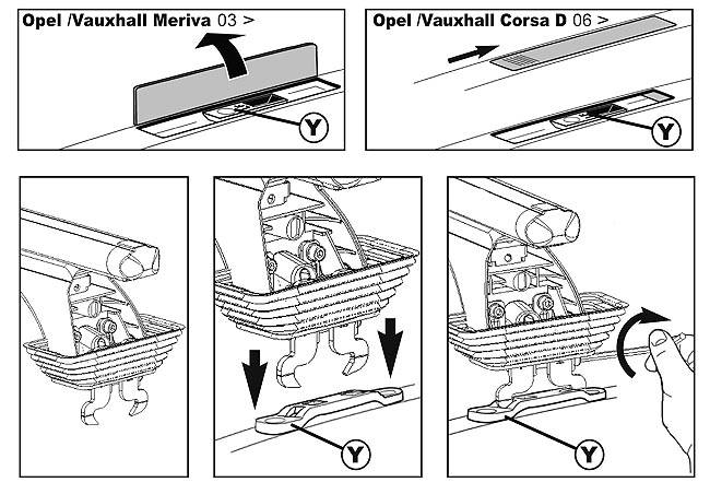 Dachträger VDP VDP Fix&Slide kompatibel mit für Skoda Fabia 1999-2007 kompatibel mit für VW Polo 1994-2001 Alu