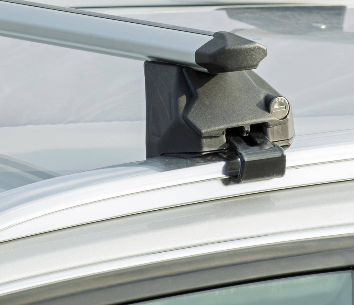 VDP Alu Relingträger CRV120A kompatibel mit für Audi A6 Kombi (C7) 5 Türer ab 2011 abschliessbar