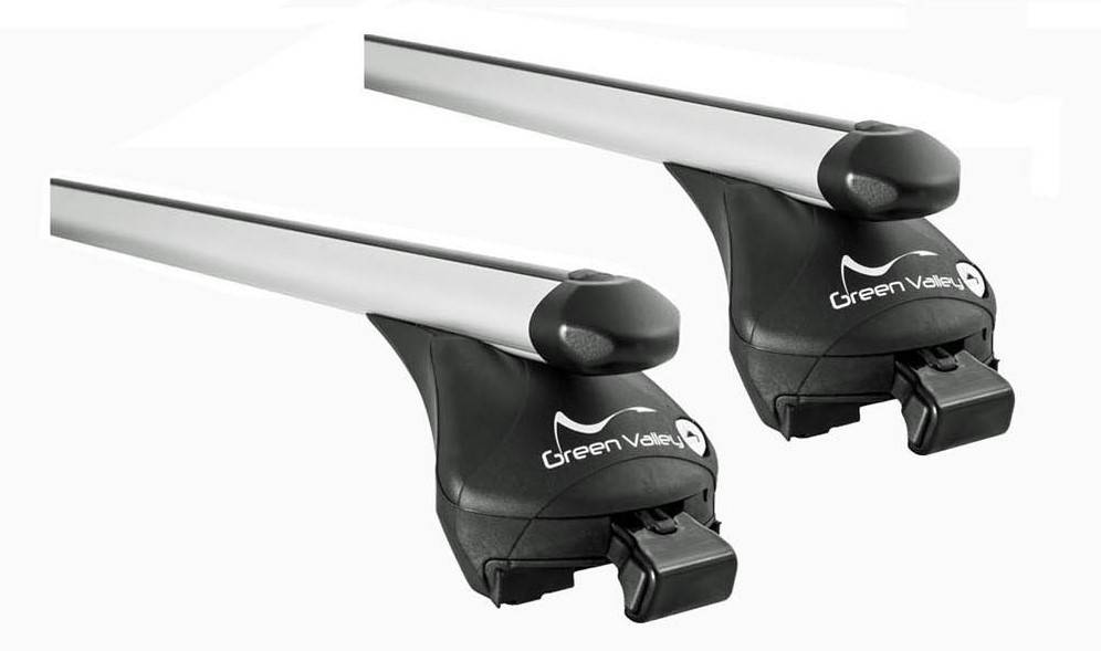 Skibox weiß VDP-MAA 460W 460 Liter abschließbar + Alu-Relingträger Dachgepäckträger Quick aufliegende Reling im Set Alu kompatibel mit für Merce