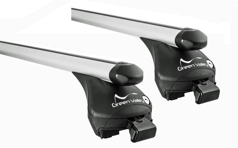 Skiträger ICEBERG 4 Paar Ski + Relingträger Quick L kompatibel mit für Ford Focus III SW ab 2011