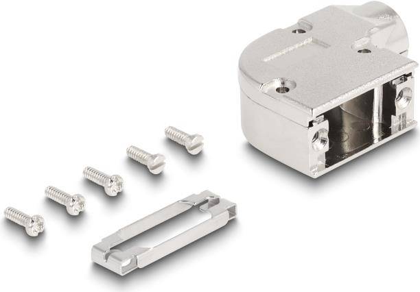 Delock D-Sub 9-poliges Steckergehäuse - 90° - abgewinkelt