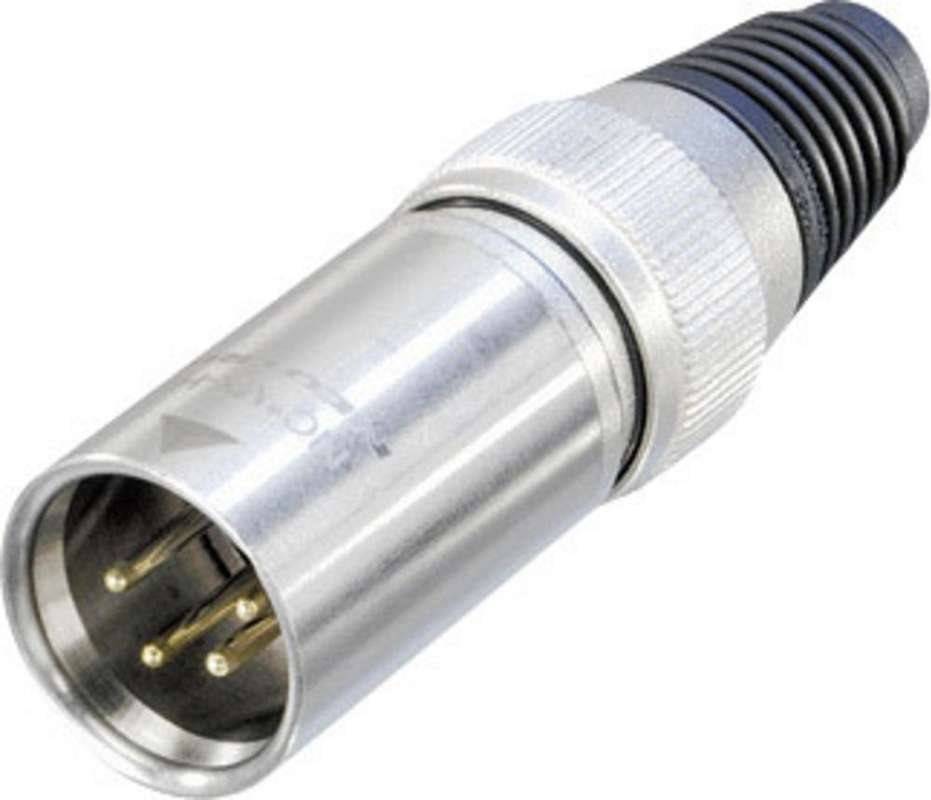 Neutrik XLR-Steckverbinder Stecker, gerade Polzahl: 4 Silber NC4MXHD 1 St