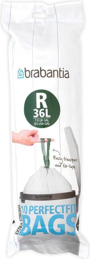 Brabantia PerfectFit Müllbeutel Typ R, 36 L, 10 Stck (115622)