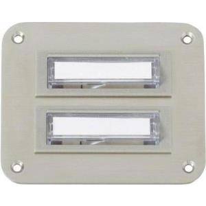 Heidemann Klingelplatte mit Namensschild 2fach 70143 Edelstahl 24 V/1 A (70143)