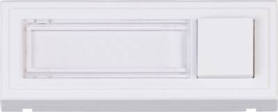 HEIDEMANN Klingeltaster Clipfix, reinweiß, 35x96x16 mm, beleuchtet