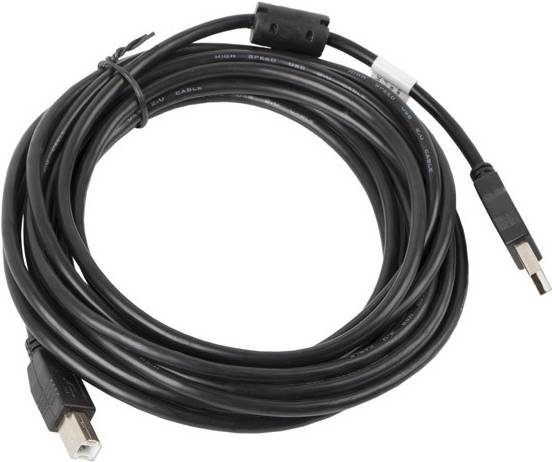 Lanberg CA-USBA-11CC-0050-BK USB Kabel 5 m 2.0 USB B Schwarz (CA-USBA-11CC-0050-BK)