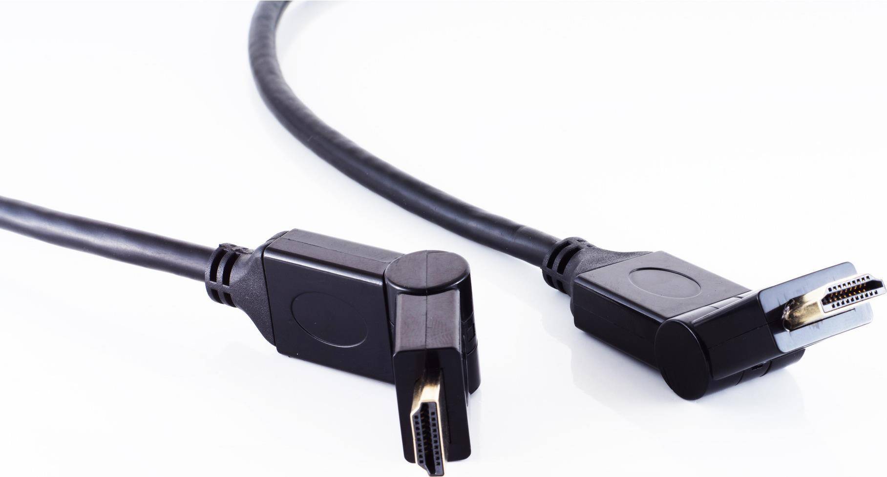 Monitorkabel 2 x HDMI Typ A-Stecker winkelbar, 1.3b, 1,5 m (22221396)