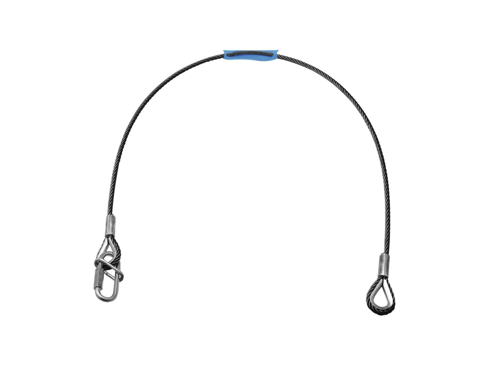 EUROLITE Sicherungsseil UNV-5S 3x600mm bis 5kg sw
