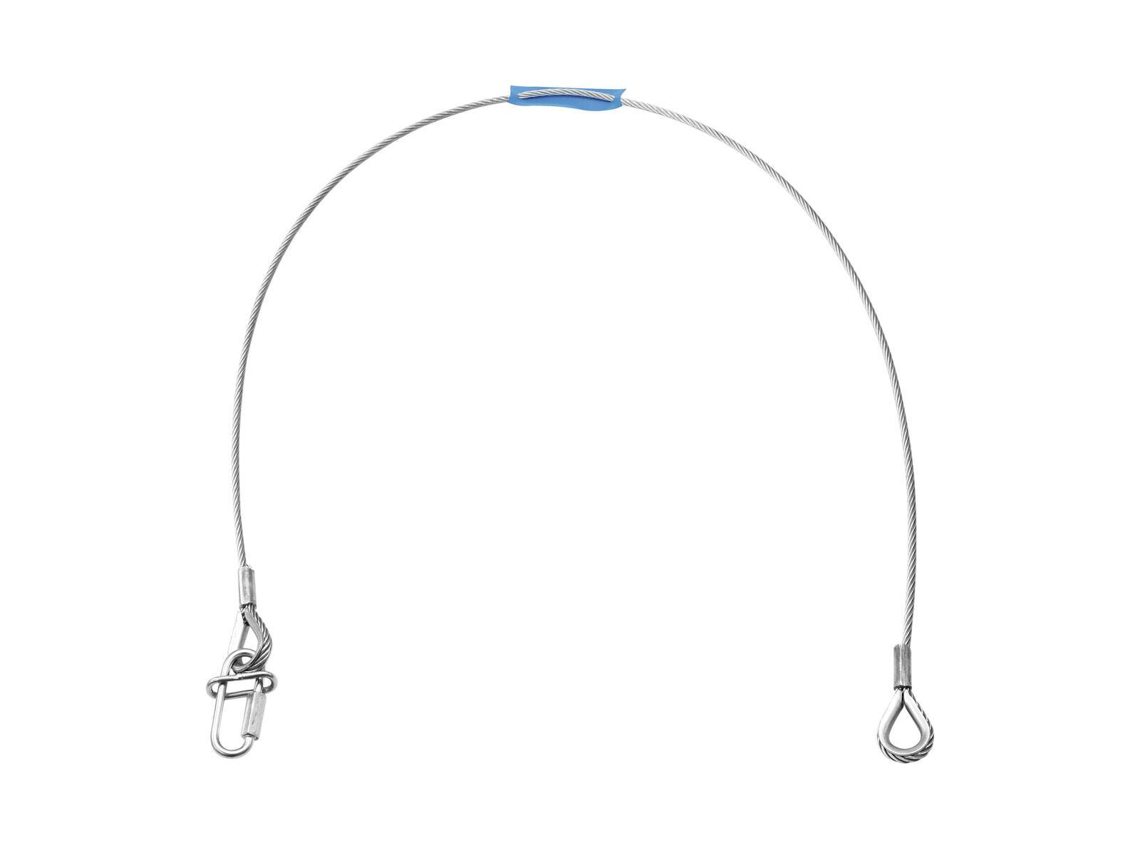 EUROLITE Sicherungsseil UNV-35FB 6x1000mm bis 35kg sil