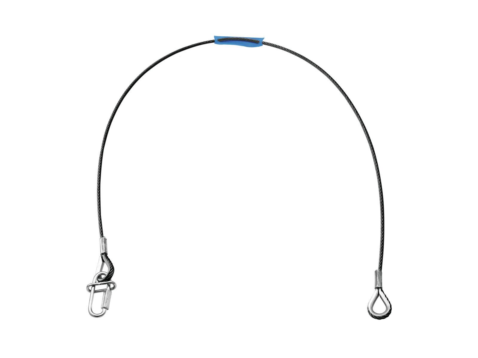 EUROLITE Sicherungsseil UNV-35FBS 6x1000mm bis 35kg sw