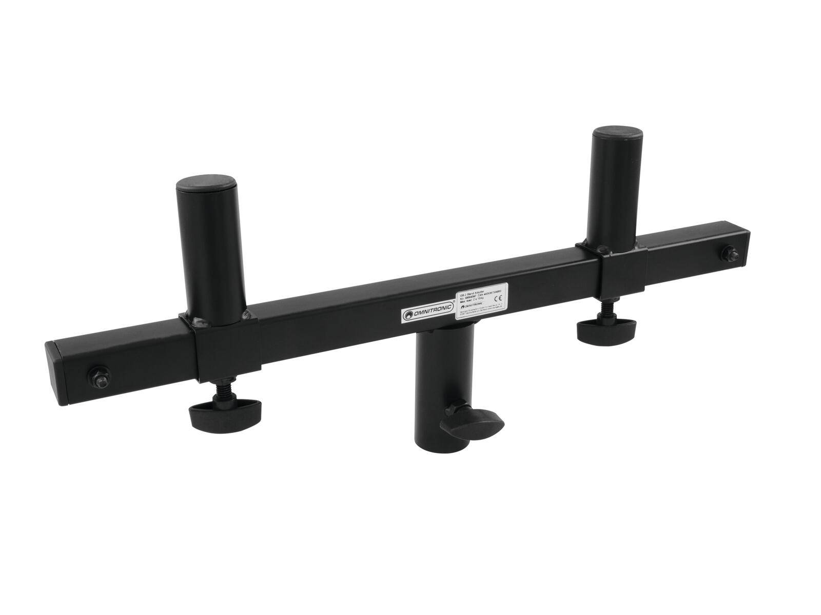 Rahmenförmige Stützhalterung im 'A'-Design mit verstellbaren Nivellierfüßen, geeignet zur Stabilisierung von Möbeln oder Geräten auf unebenen Oberflächen.