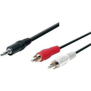 Audiokabel, 3,5 mm Stereo Klinkenst./2x Cinch St., ca
