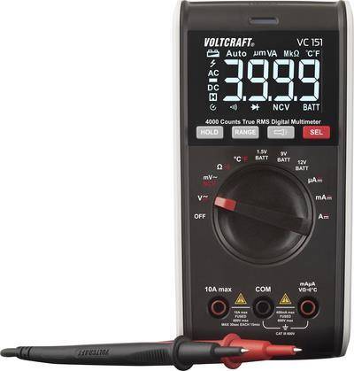 VOLTCRAFT VC151 Hand-Multimeter digital CAT III 600 V Anzeige (Counts): 4000 (VC-12232385)