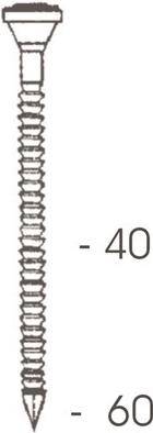 BeA Ankernagel R20 4,0x40mm ge- rillt DIN1052 TFK III VE=1000 (Pack mit 1000 St) (10401172)