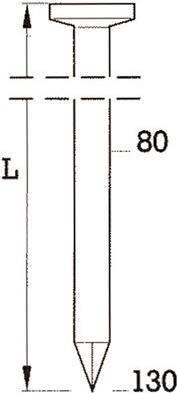 BeA Rundkopfnagel R20 4,2x120mm in Streifen blank/glatt Pk=1500 (Pack mit 1500 St) (10400063)