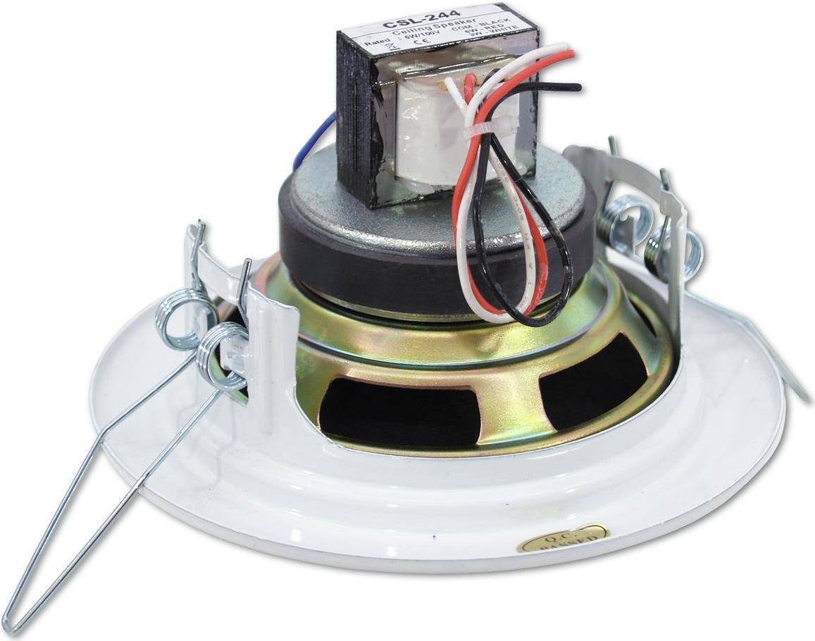 Omnitronic Einbaulautsprecher CS-4W 6 W 100 V Weiß 1 St