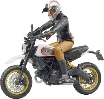 Bruder 63051 Scrambler Ducati Desert Sled mit Fahrer (63051)