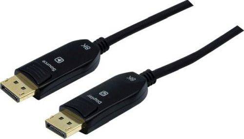 DisplayPort 1.4 Glasfaser Hybridkabel, 8K, DisplayPort St./ DisplayPort St., 50,0 m