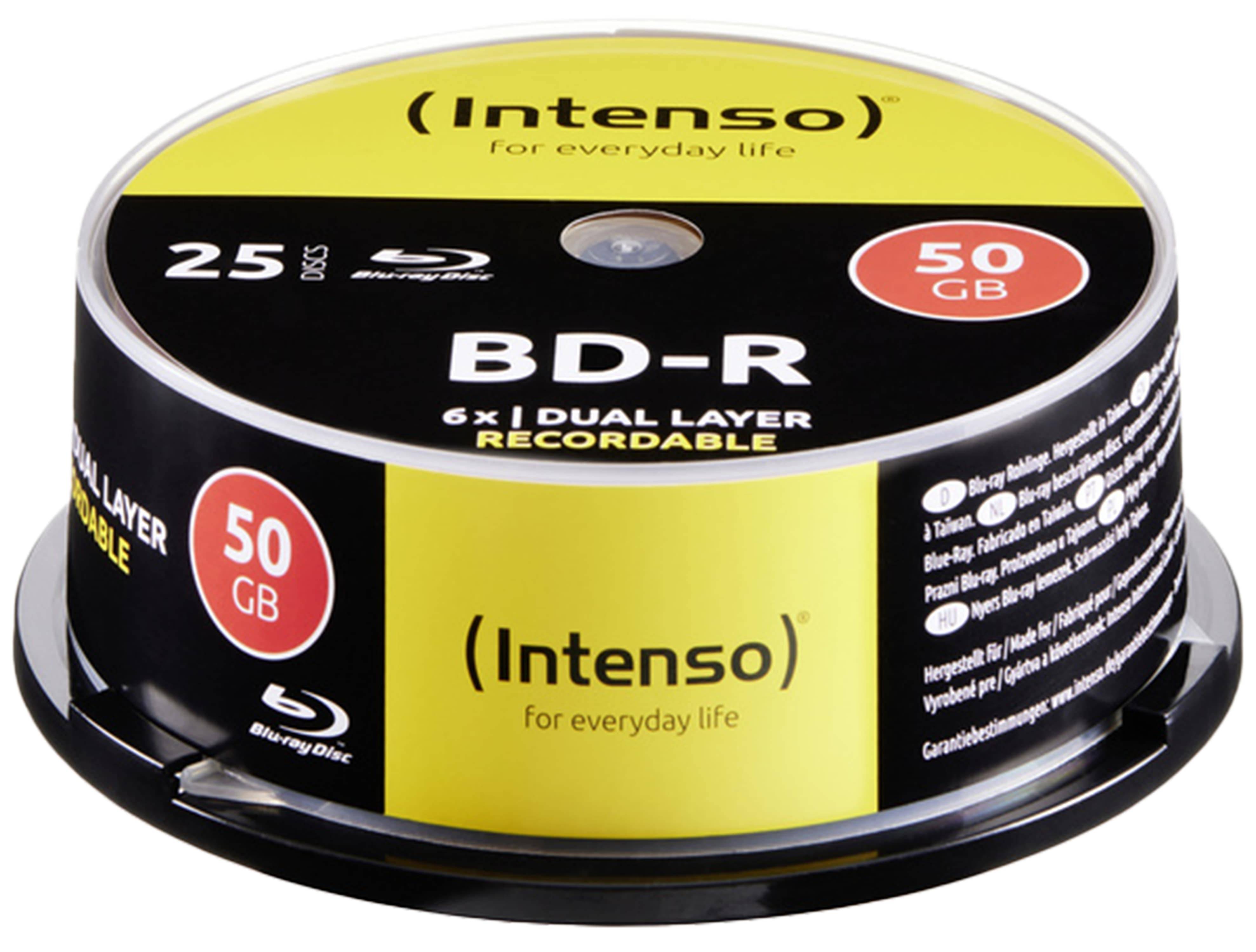 Intenso 25 x BD-R - 50 GB 6x - Spindel
